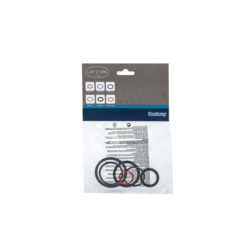 Reserveonderdeel - Bestway Lay-Z-Spa O-Ringen Set - Pomp Inlaat & Uitlaat - Rubber - Spare parts