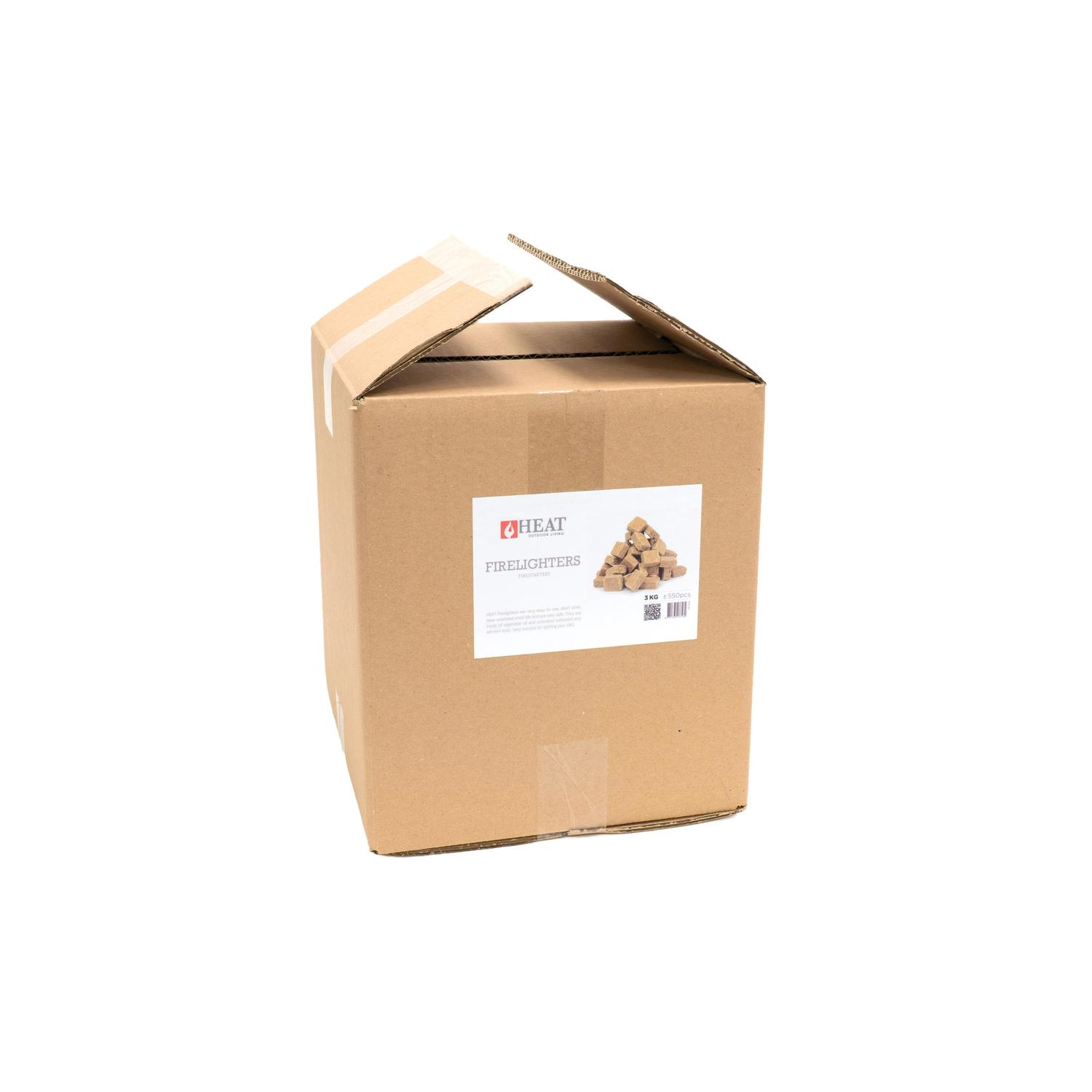 HEAT Outdoor Living Aanmaakblokjes - 3 kg - Geurloos - Natuurlijk