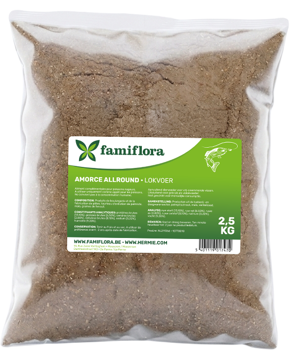 Famiflora Amorce Allround Lokvoer - 2,5 KG - Witvis lokvoer - Met venkelzaad