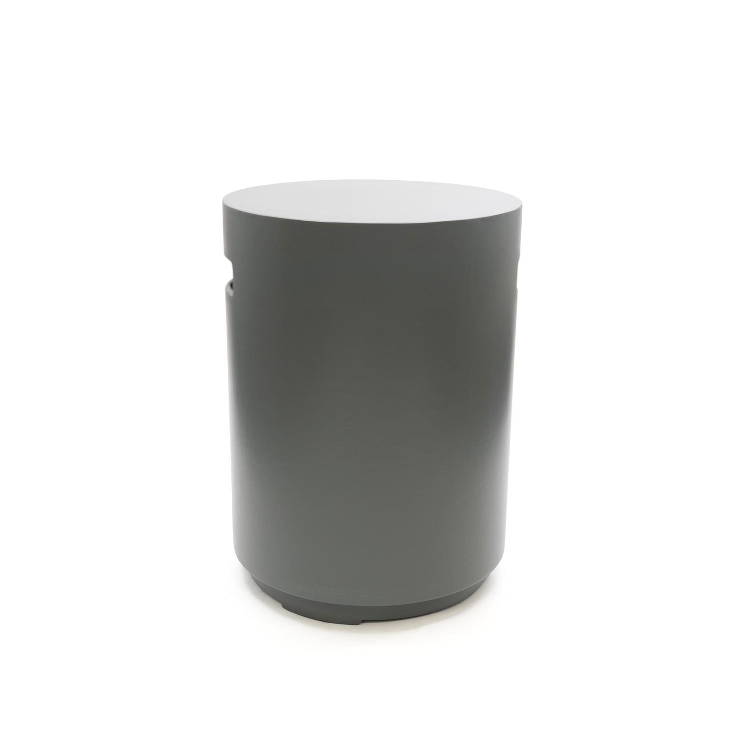 Happy Cocooning Enclosure Round Bijzettafel - Smokey Anthracite - Ø40 x 55 cm - Composiet