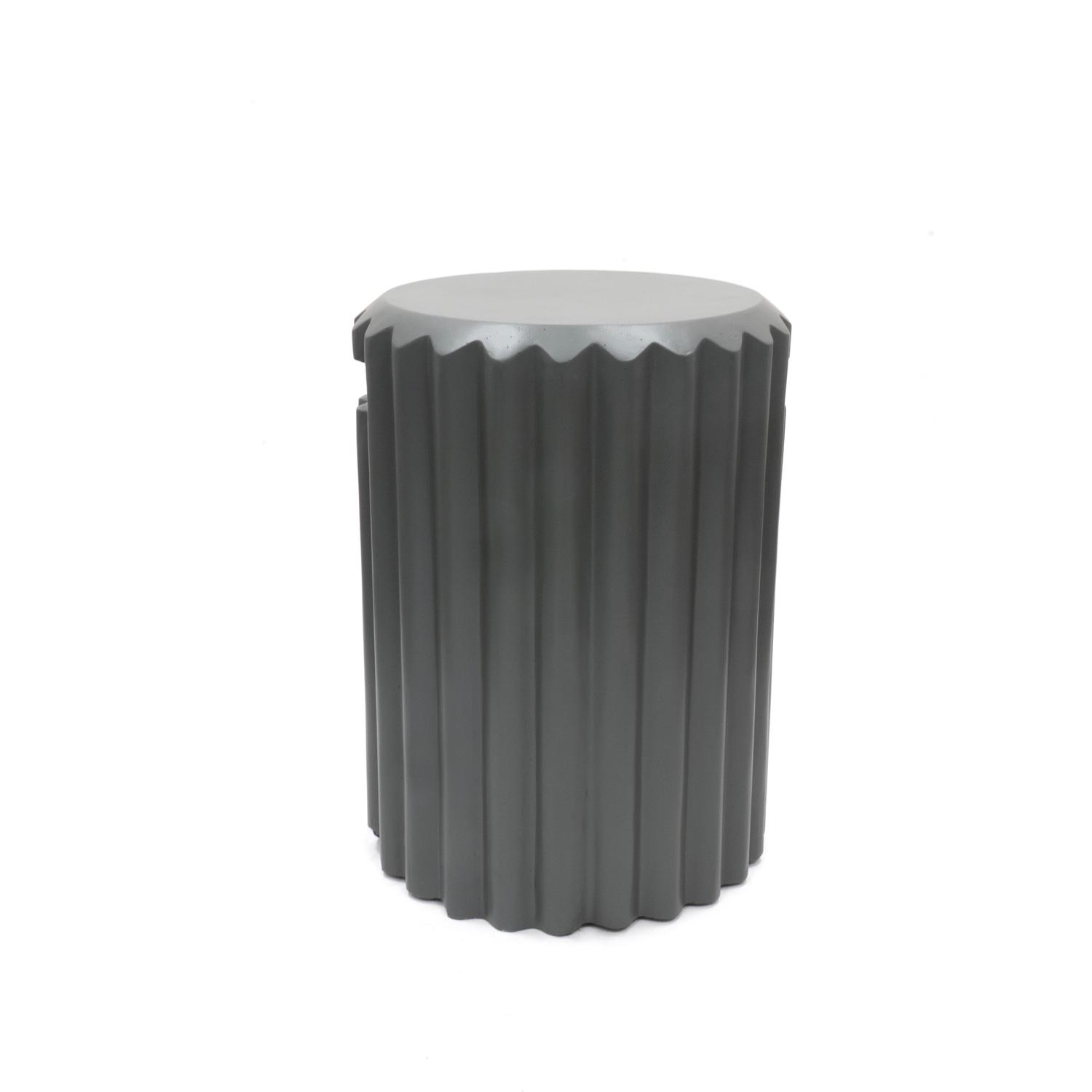 Happy Cocooning Enclosure Rib Bijzettafel - Smokey Anthracite - Composiet