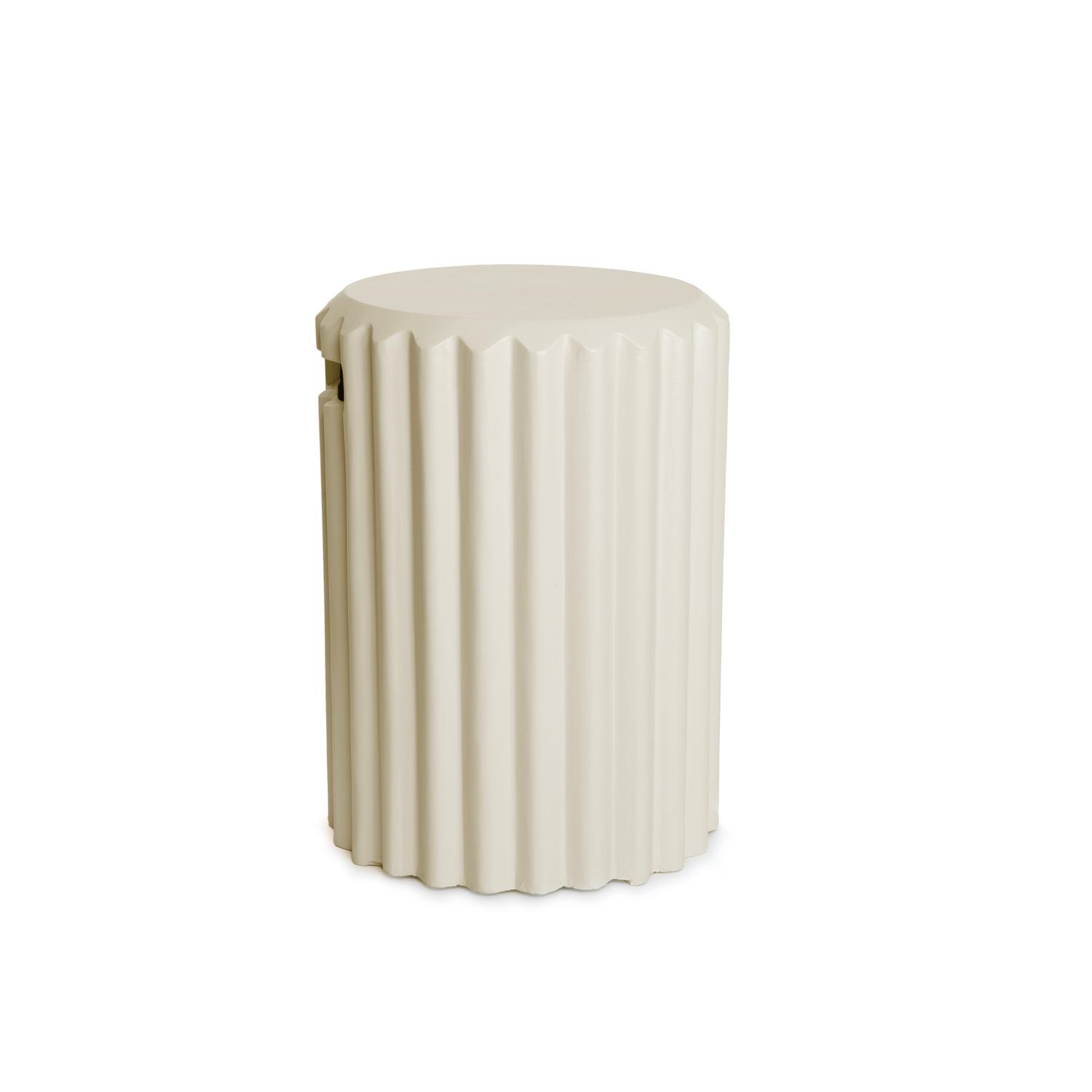 Happy Cocooning Enclosure Rib Bijzettafel - Oyster Beige - Composiet