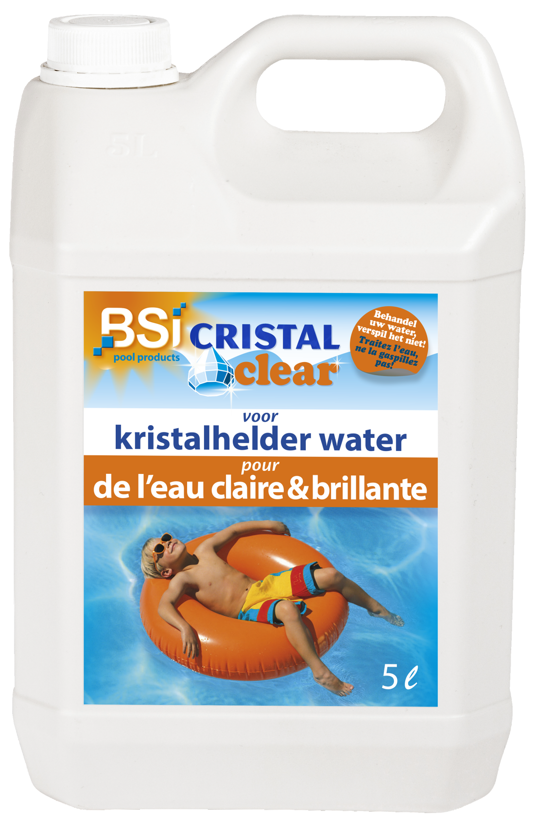BSI Cristal Clear 5L - voor een kristalhelder zwembad of spa
