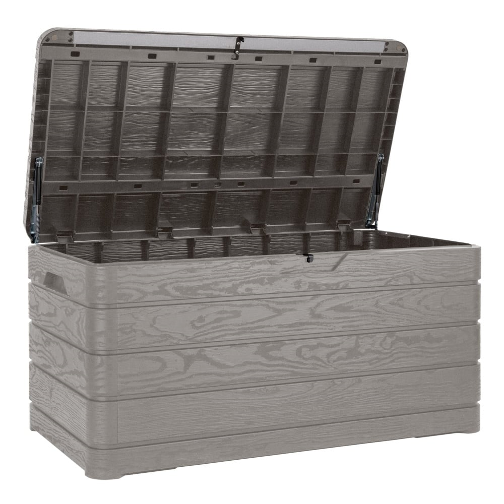 Toomax Dolomiti Kussenbox - 500L - Warm Grey - Stijlvol design - Binnenmaat 128,5 x 67,5 x 62 cm - Buitenmaat 129 x 64 x 70 cm