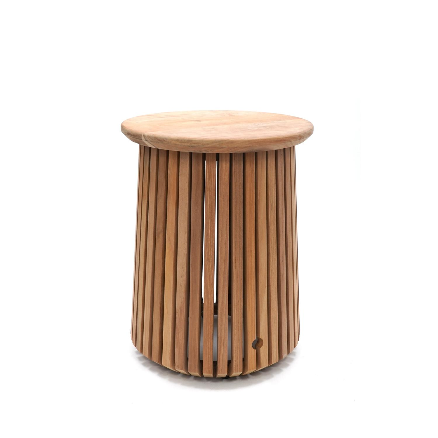 Happy Cocooning Lagune Ombouw - 40,5x40,5 cm - Teakhout - Voor 5 kg Gasfles