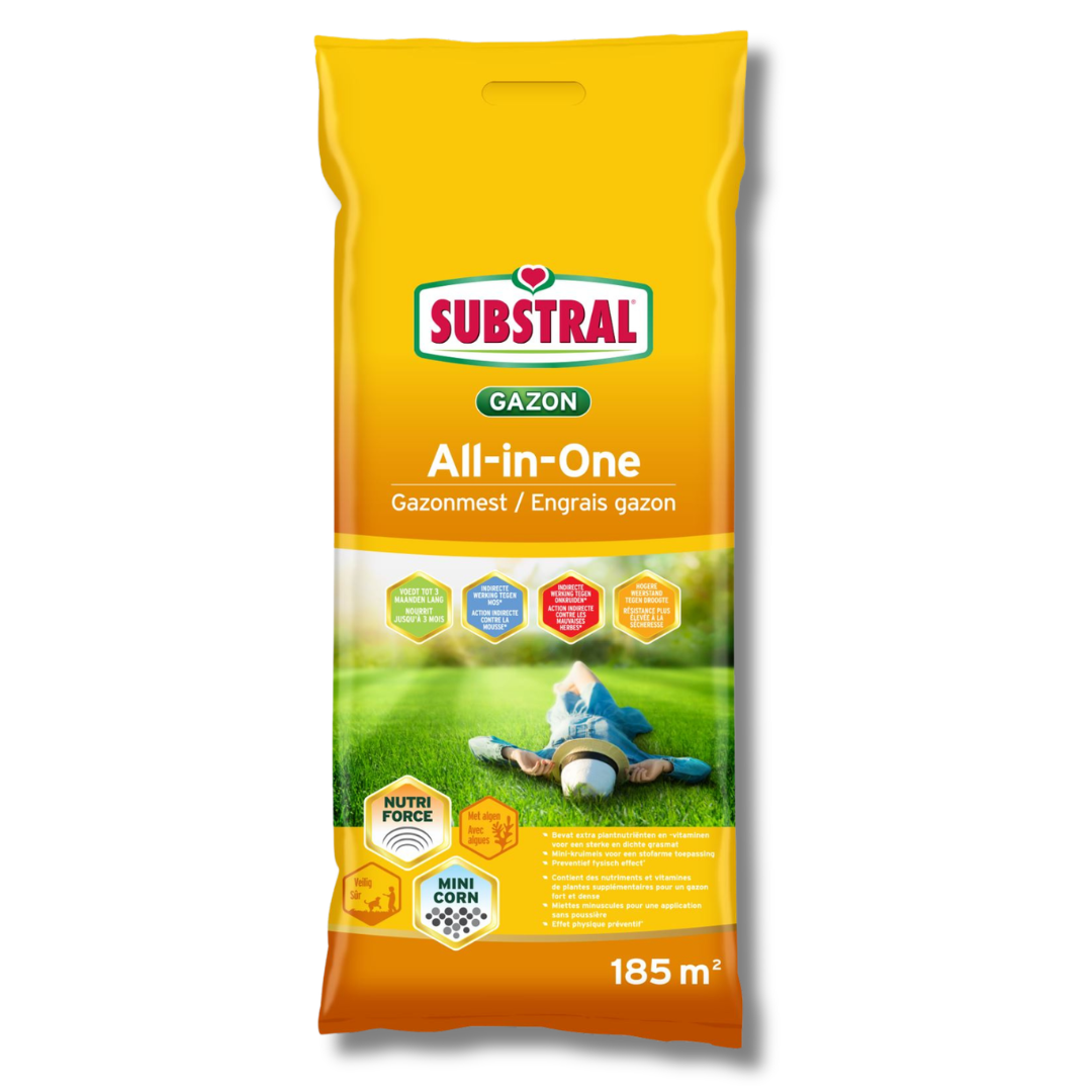 Substral Gazonmeststof 9,5 kg voor 185 m² - All-in-One