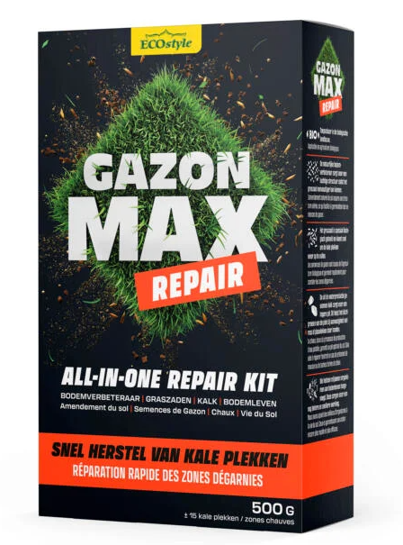 ECOstyle GazonMax Repair Kit - Gazonherstel - 500 gram - Resultaat in 1 maand