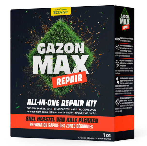 ECOstyle GazonMax Repair Kit - Gazonherstel - 1 kg - Resultaat in 1 maand
