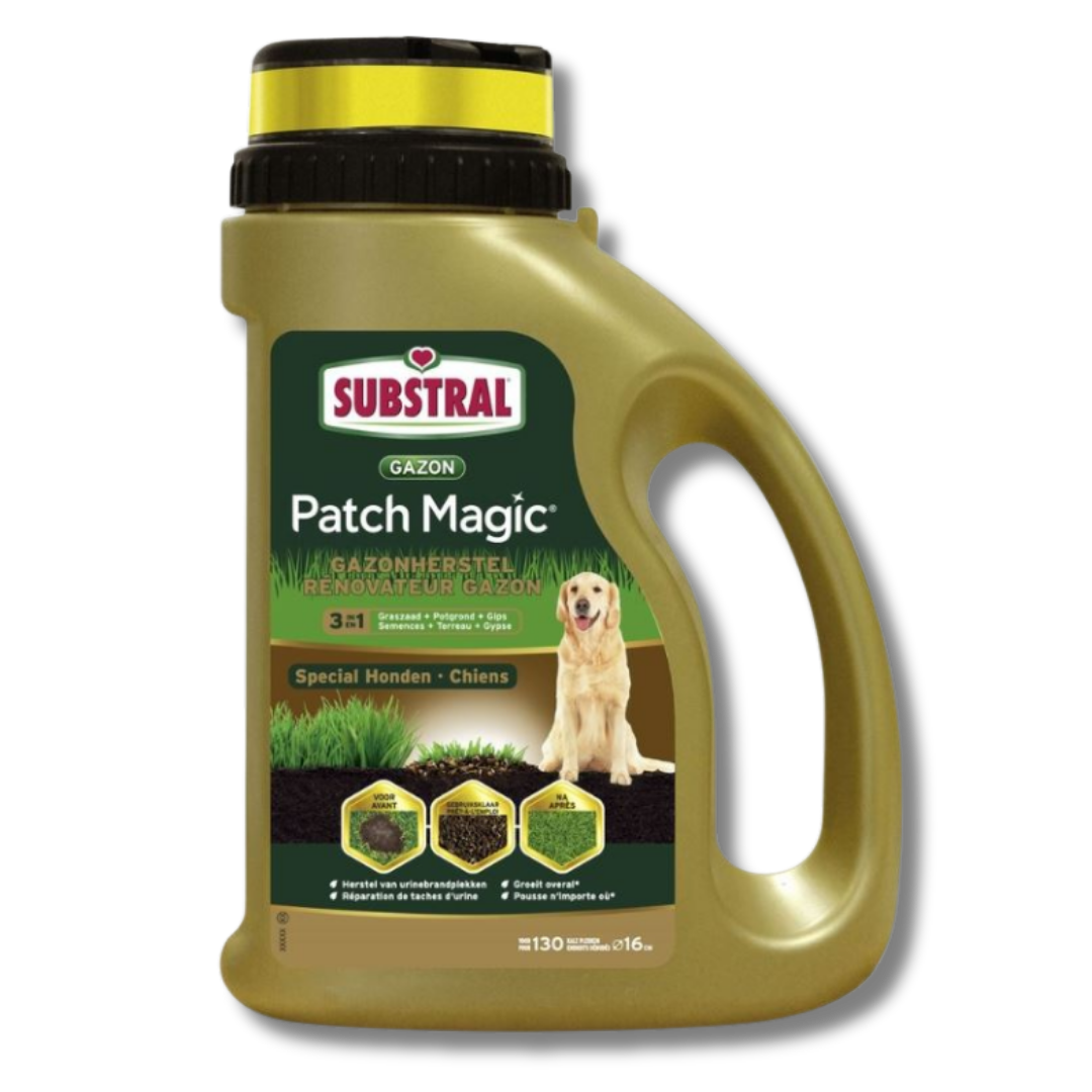 Substral graszaad 1,3 kg - 3-in-1 Patch Magic - herstel urinebrandplekken hond