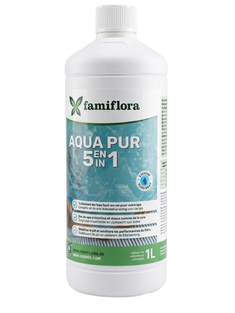 Famiflora Aqua pur 5-in-1 1L - geniet van een kraakheldere spa!