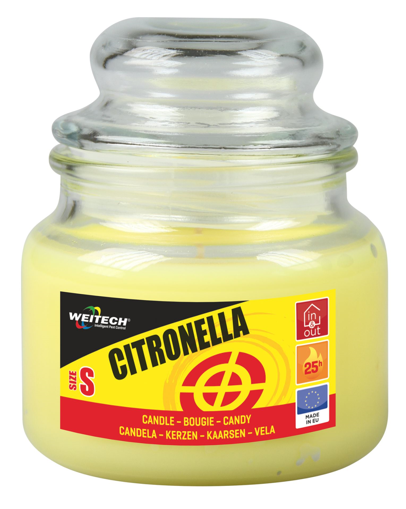 Weitech WK8026 Citronella Kaars Klein - 90g - 25 Uur brandtijd