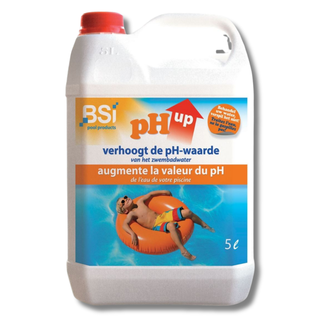 BSI pH Up liquid 5L - verhoogt de pH-waarde van je zwembad of spa