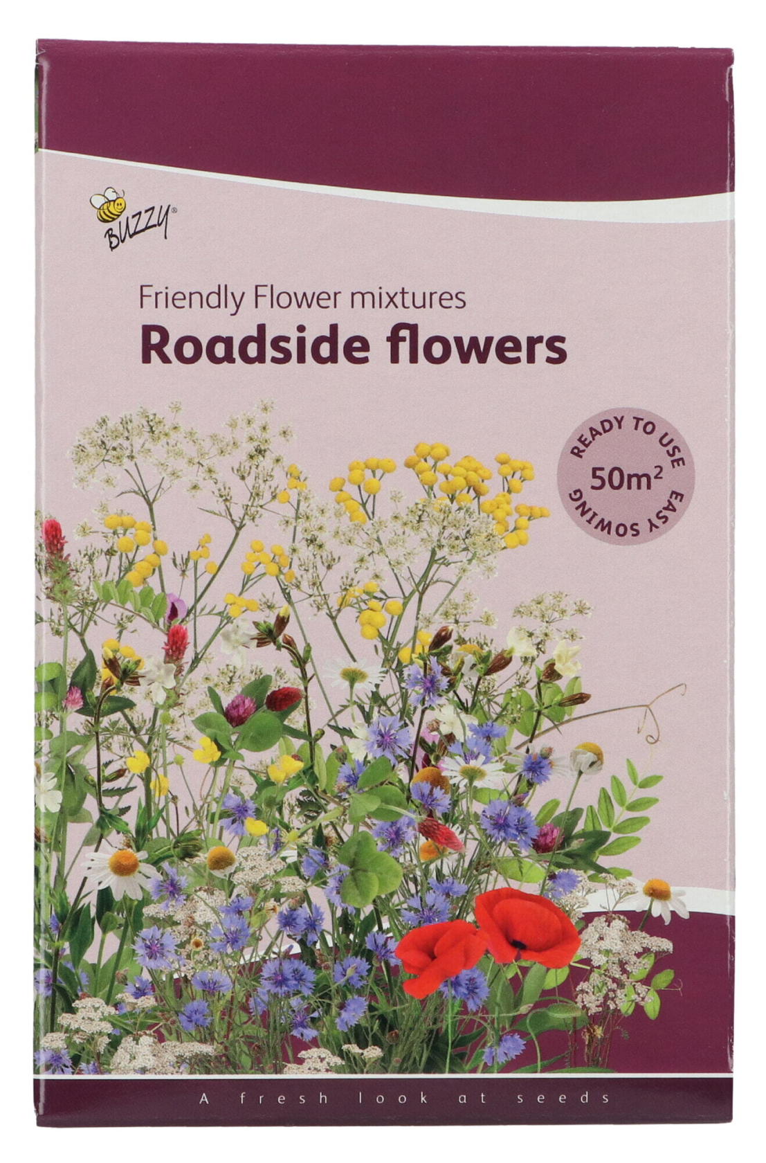 Buzzy Friendly Flowers Bermenmengsel - Strooidoos - Voor 50 m² - Hoogte 30-90 cm