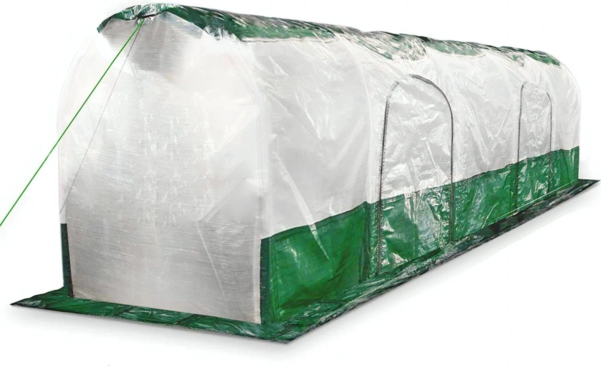 Bio Green SuperDome Folietunnel - Kasfolie - 80x70x300 cm - Groen/Transparant