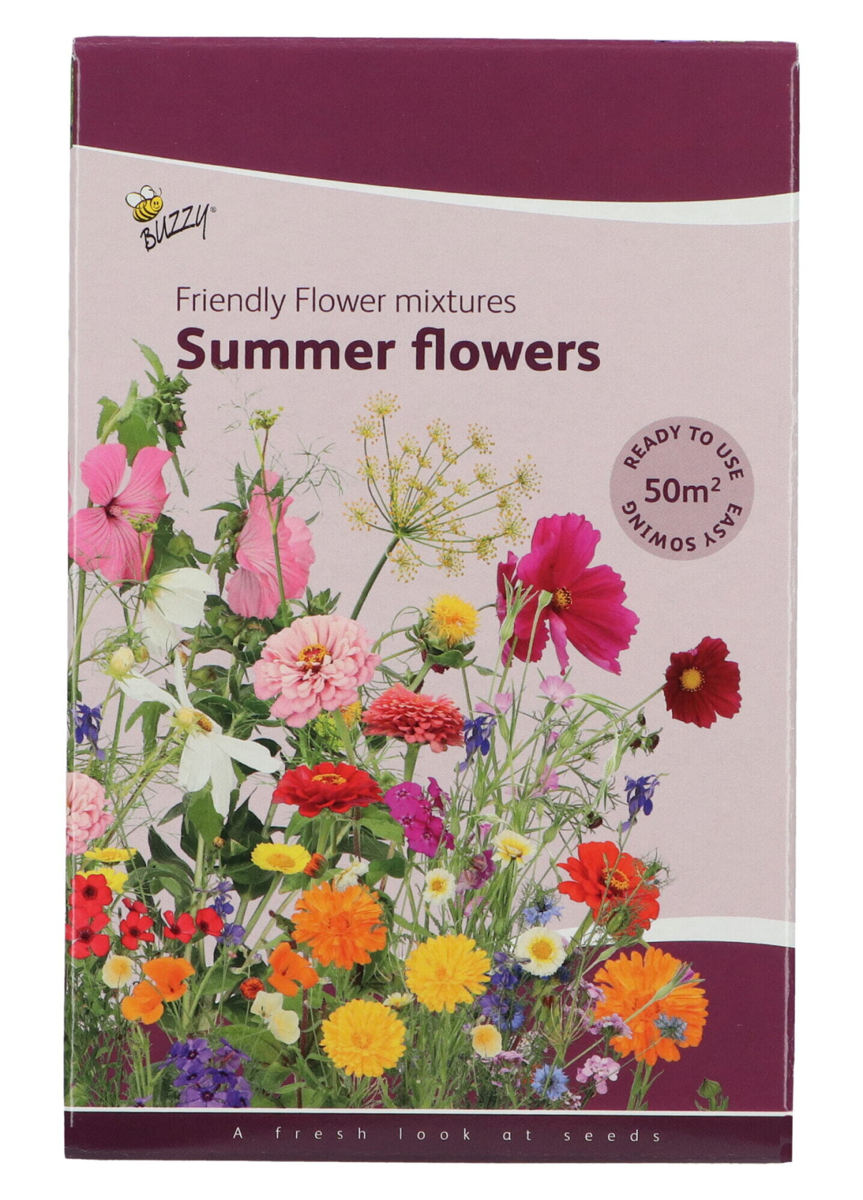 Buzzy Friendly Flowers Zomerbloemen - Strooidoos - Voor 50 m² - Hoogte 40-100 cm
