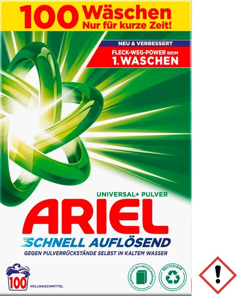 Ariel Quick Dissolving Wasmiddel - Universal+ - 100 wasbeurten - 6000g