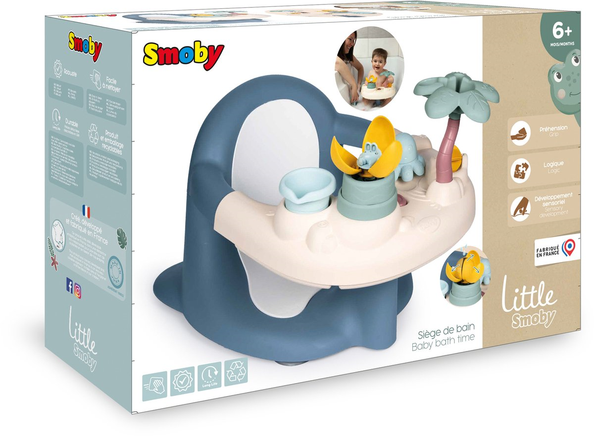 Smoby Little Smoby Baby badzitje - Vanaf 6 maanden - Met accessoires - Zuignapbevestiging