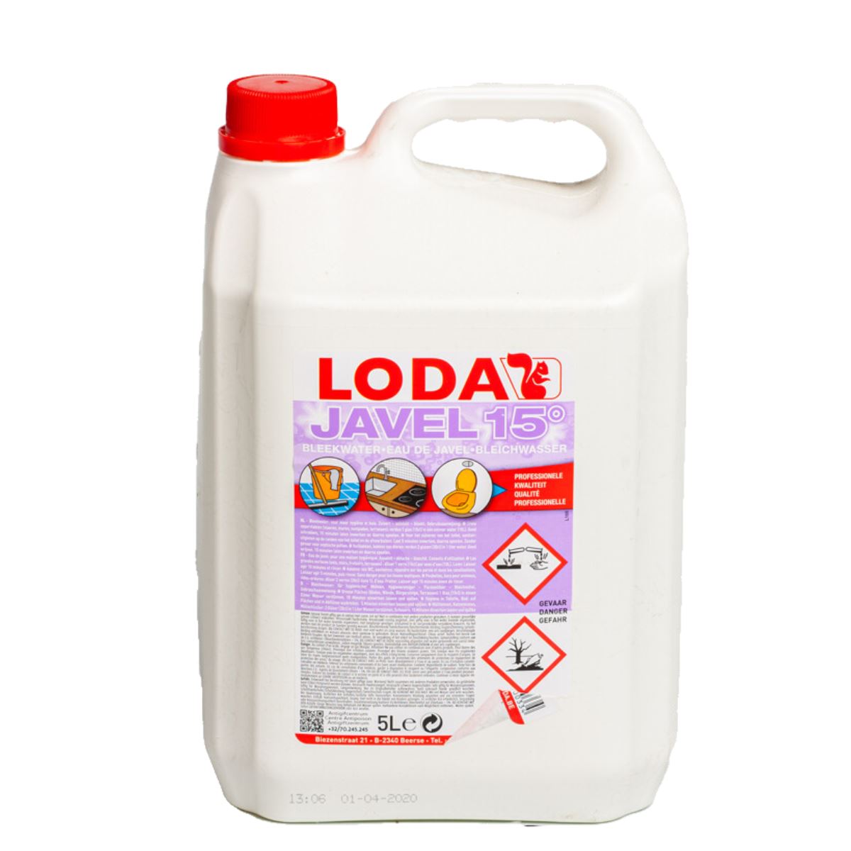 LODA Javel 15° - 5 liter bleekmiddel afbeelding