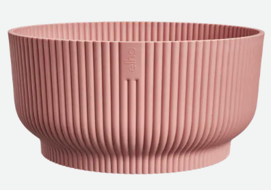 Elho Vibes Fold Bowl 25 cm - Delicaat Roze - Trendy Plantenschaal voor Tafel of Vensterbank