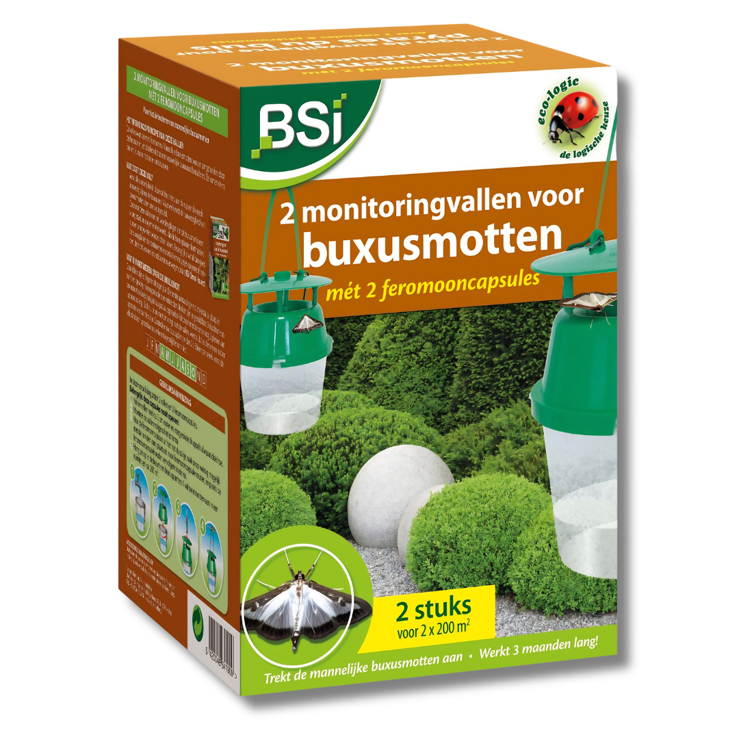 BSI - 2 feromoonvallen tegen buxusmotten inclusief 2 feromooncapsules