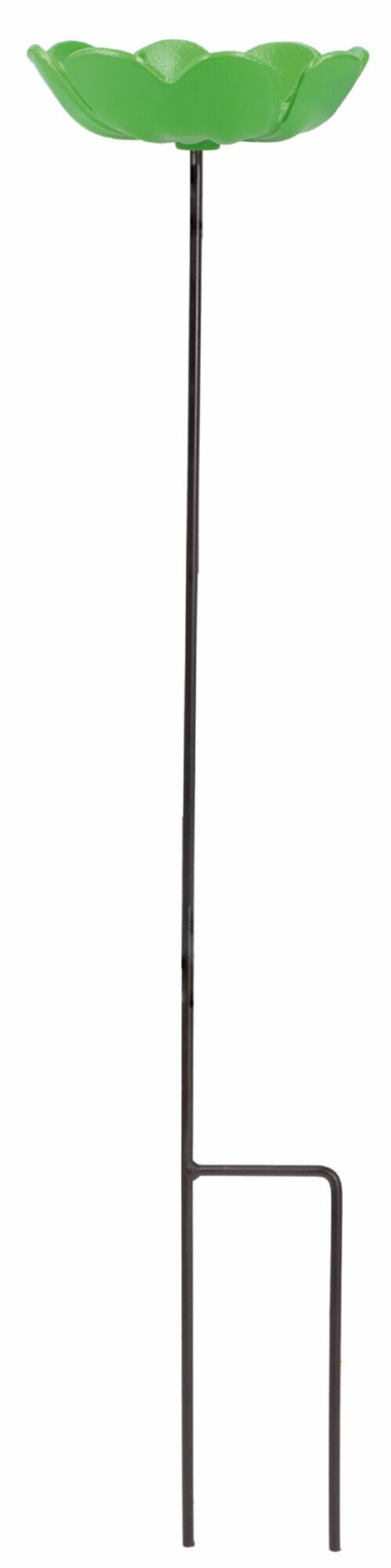 Bûten Home & Gift Feeder Stake Geluksklavertje Vogelvoederschaal - 72 cm - Groen - Metaal