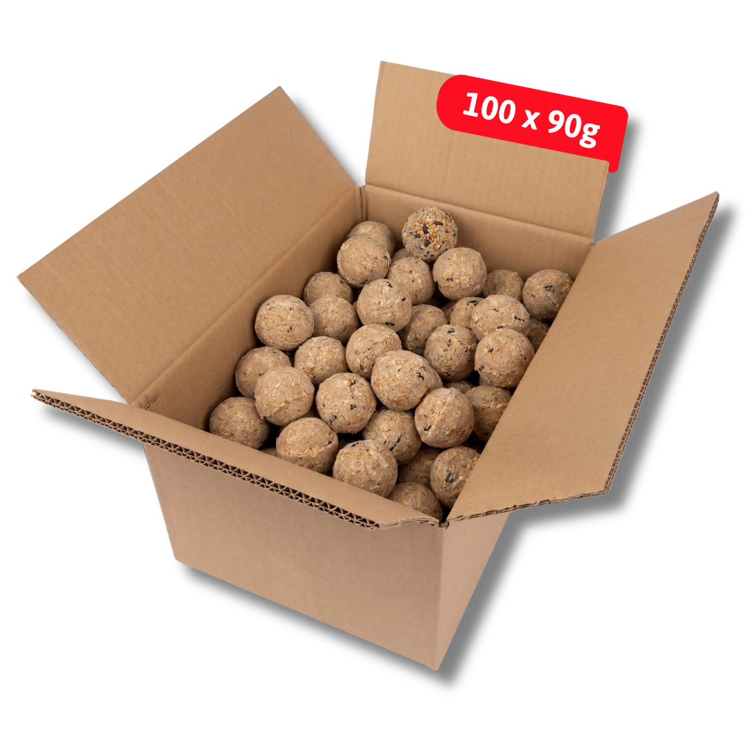 Famiflora maxi verpakking - doos met 100 mezenbollen zonder netje - 100 x 90g