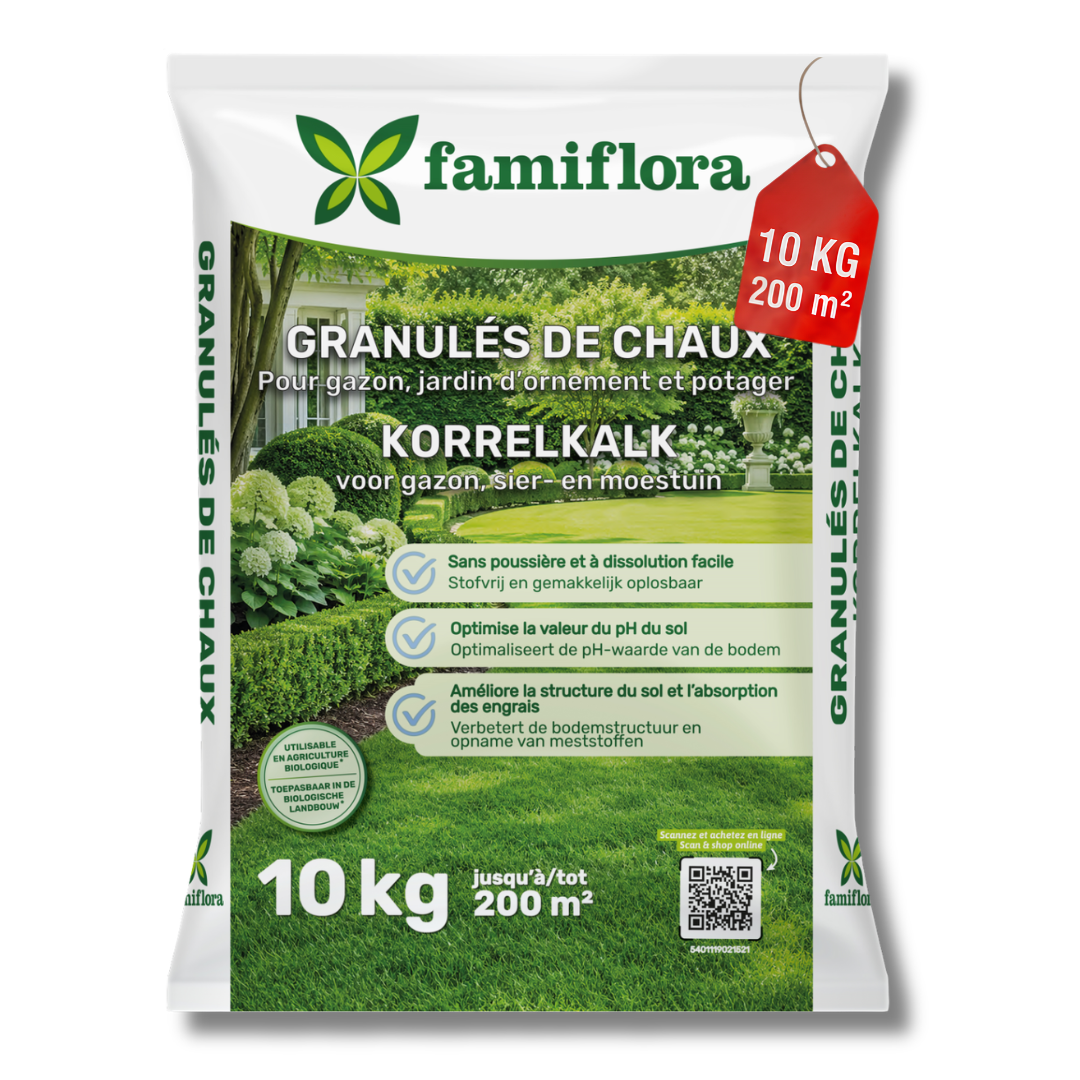 Famiflora korrelkalk - 10 kg tot 200 m²