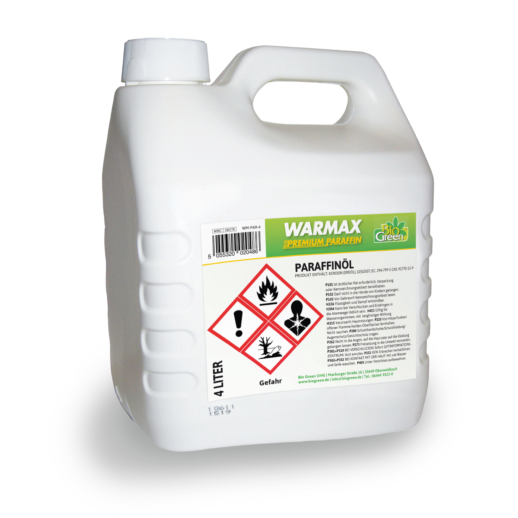 Bio Green Warmax Premium Paraffine - 4 liter