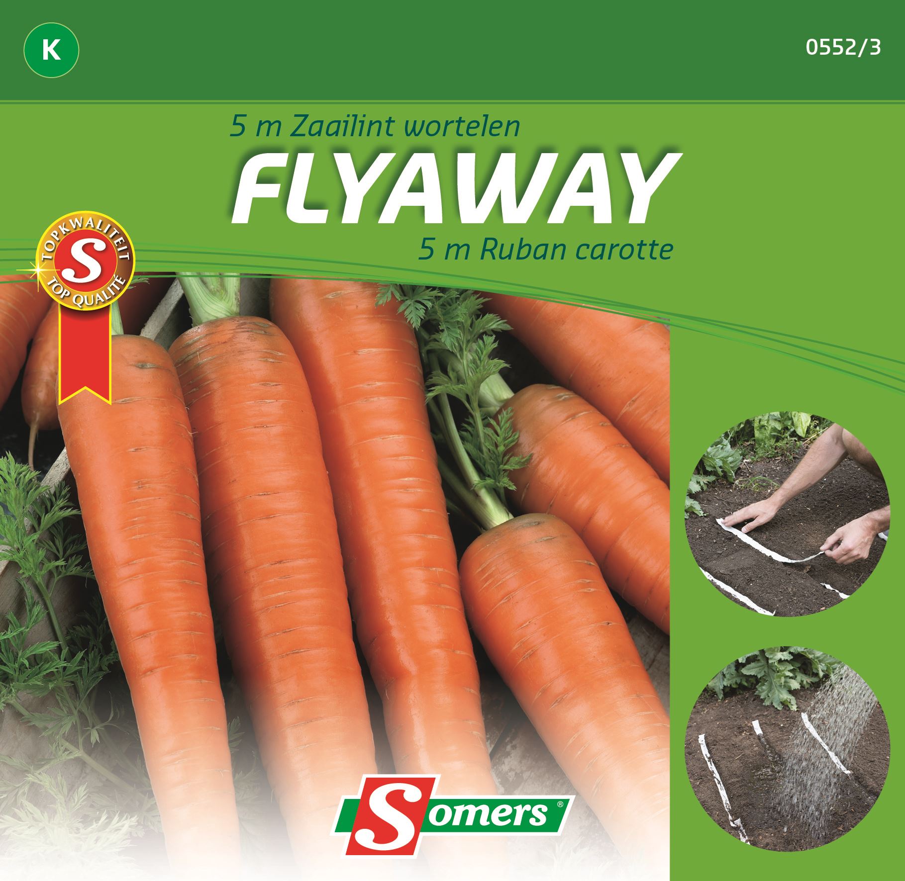 Somers zaailint - Wortelen Flyaway - 5meter afbeelding