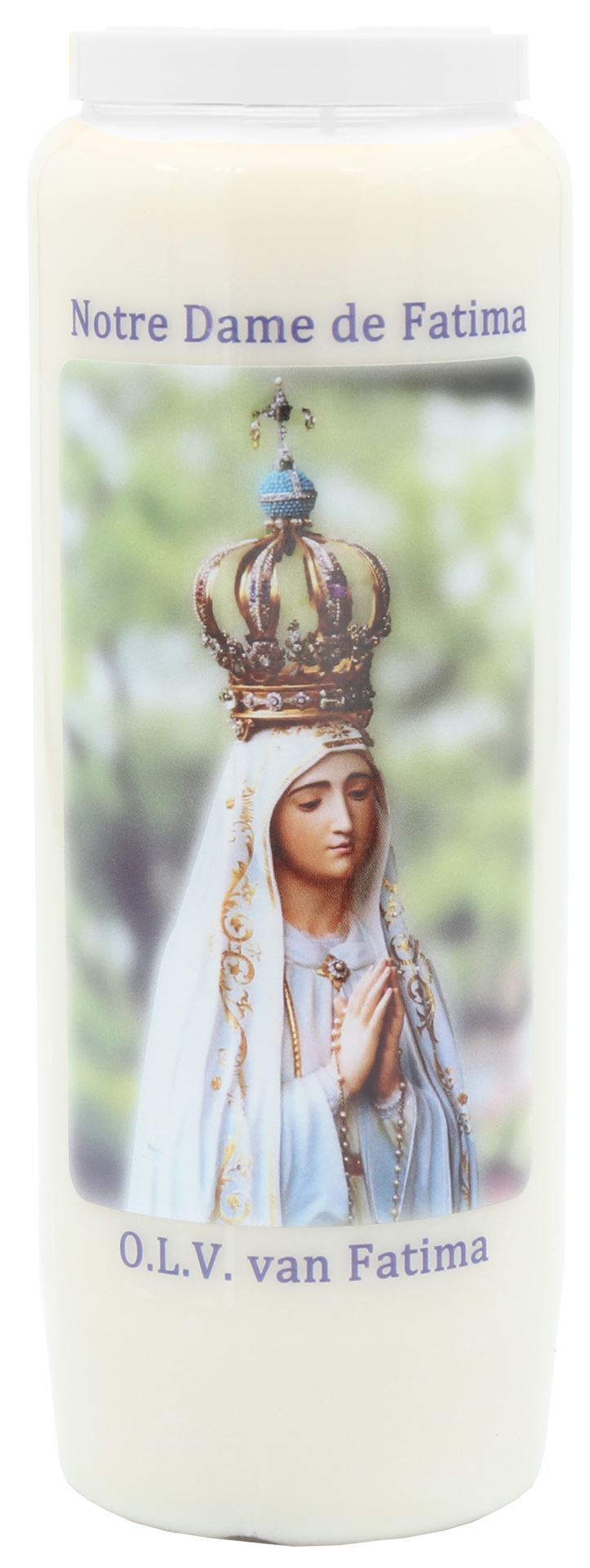 Noveenkaars wit - O.L.V. Fatima afbeelding