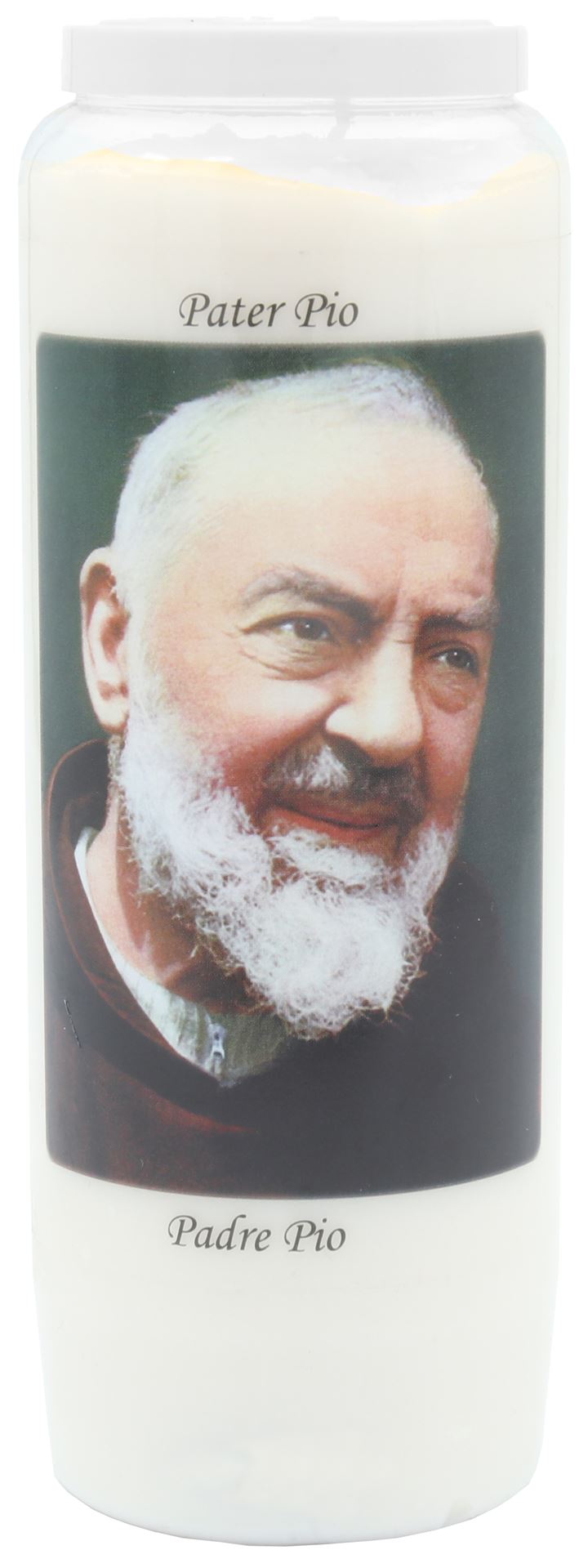 Noveenkaars wit - Pater Pio