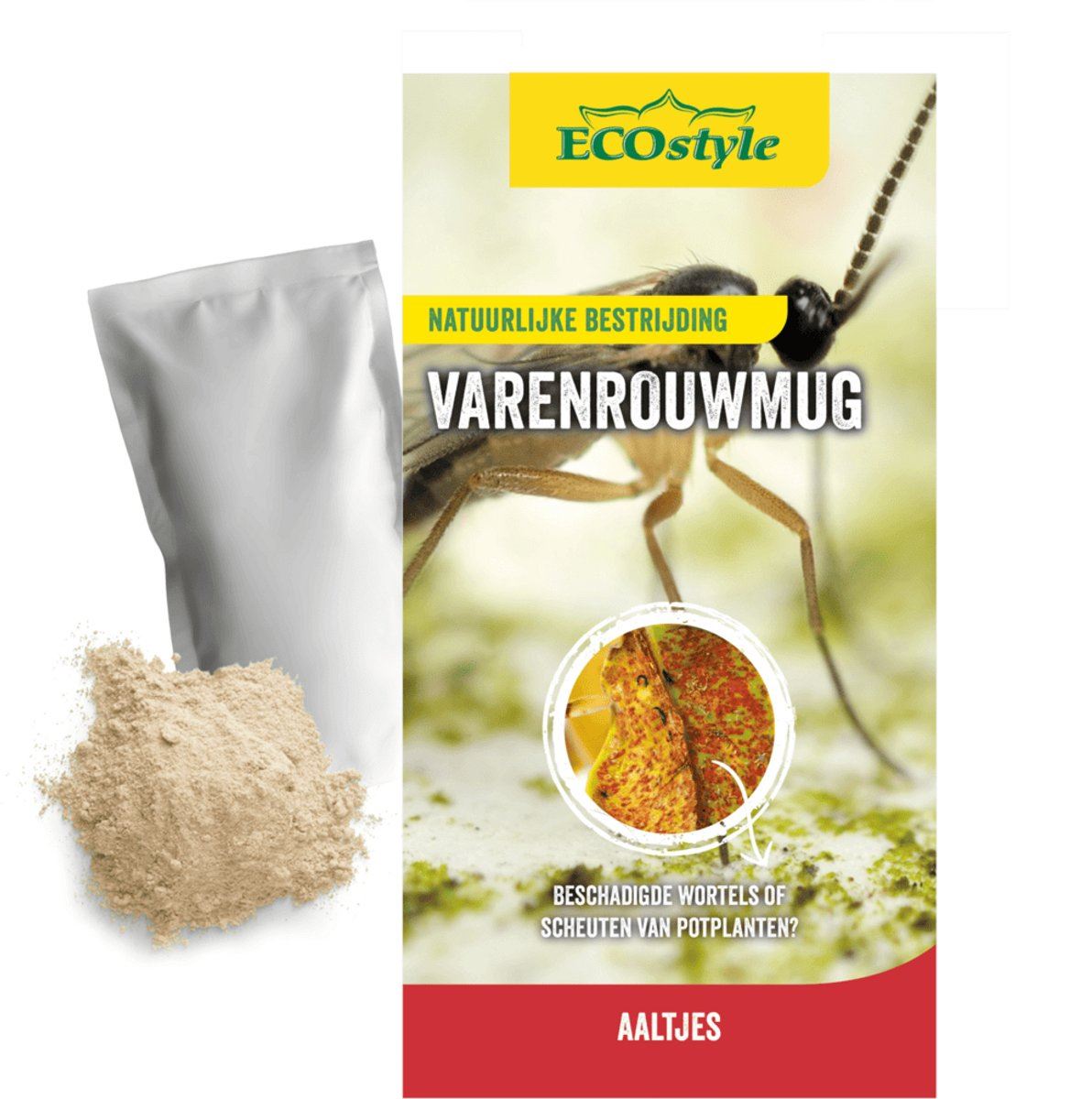 ECOstyle Aaltjes tegen rouwvliegjes - 5-10 planten - 5 miljoen afbeelding