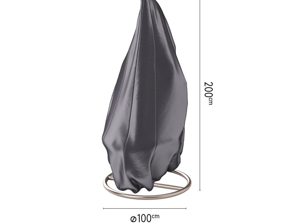 Platinum Aerocover hangstoelhoes - Ademende hoes voor hangstoel op standaard op standaard diameter 100 x 200cm afbeelding