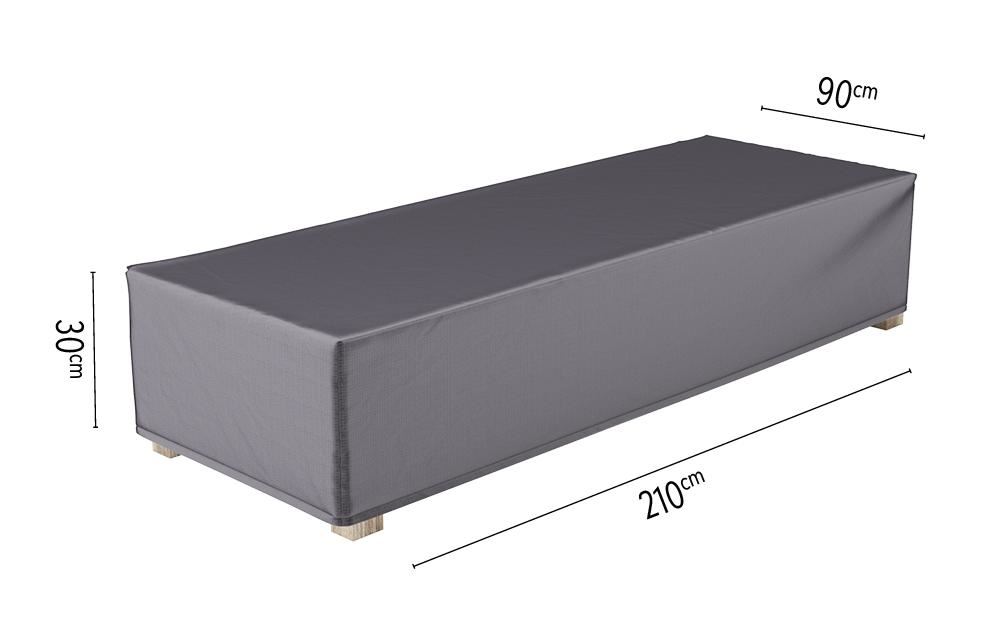 Platinum Aerocover loungebedhoes - Ademende hoes voor loungebed tot een lengte van 210cm afbeelding