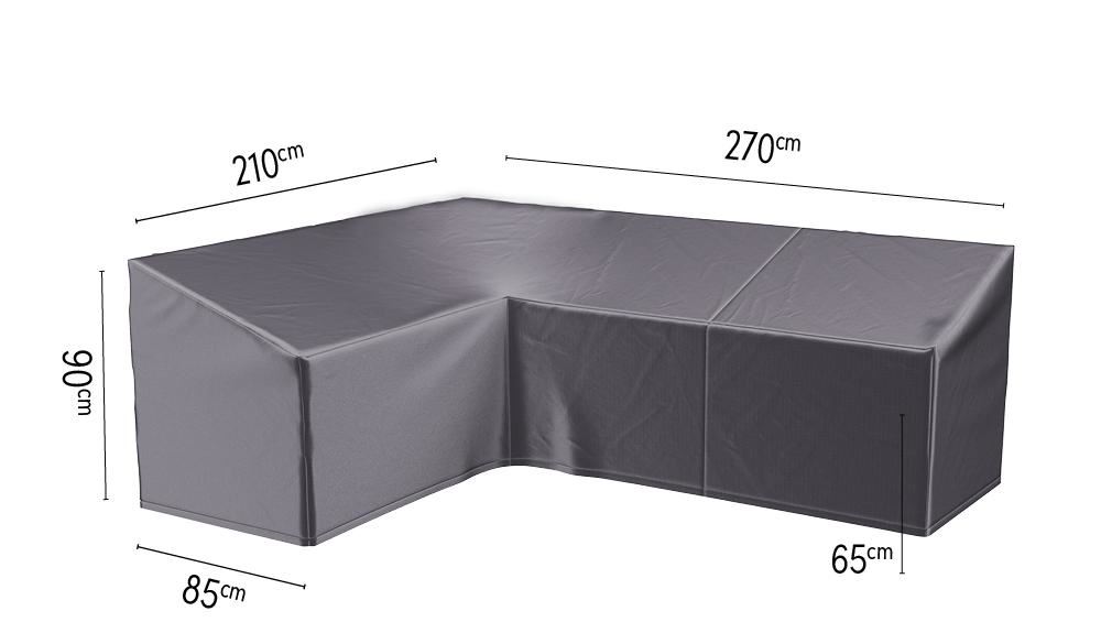 Platinum Aerocover loungesethoes links - Ademende hoes voor loungeset met een 90° hoek (L-vorm, links) 270 x 210 x 85 x 65/90cm afbeelding