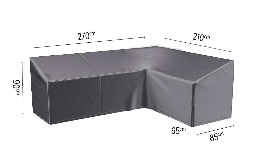 Platinum Aerocover loungesethoes rechts - Ademende hoes voor loungeset met een 90° hoek (L-vorm, rechts) 270 x 210 x 85 x 65/90cm afbeelding