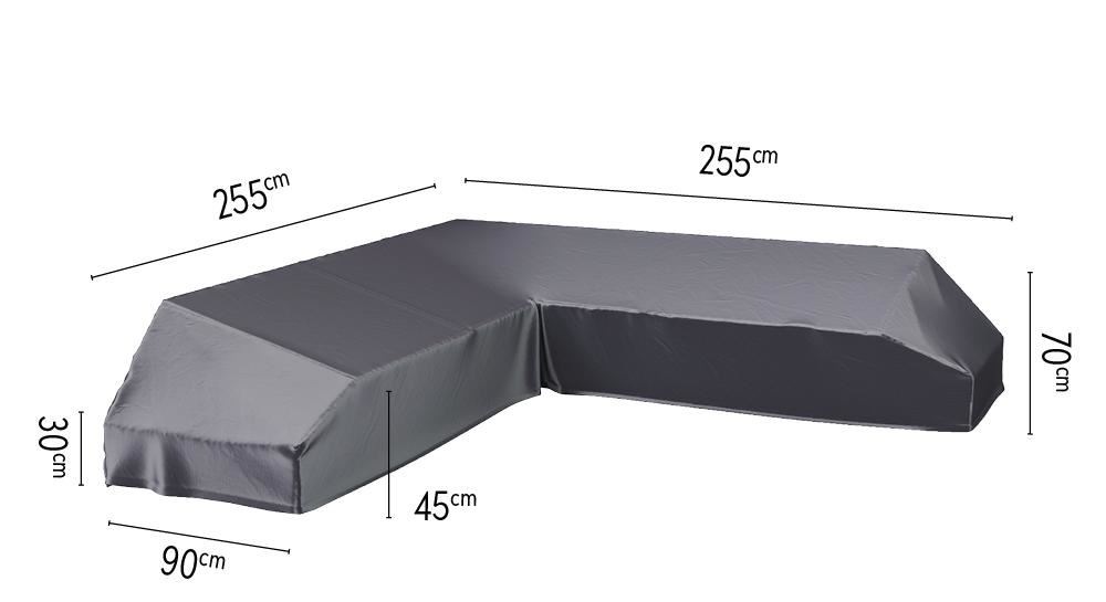 Platinum Aerocover loungeset - Ademende hoes voor loungeset met platform 255 x 255 x 90 x H30/45/70cm afbeelding