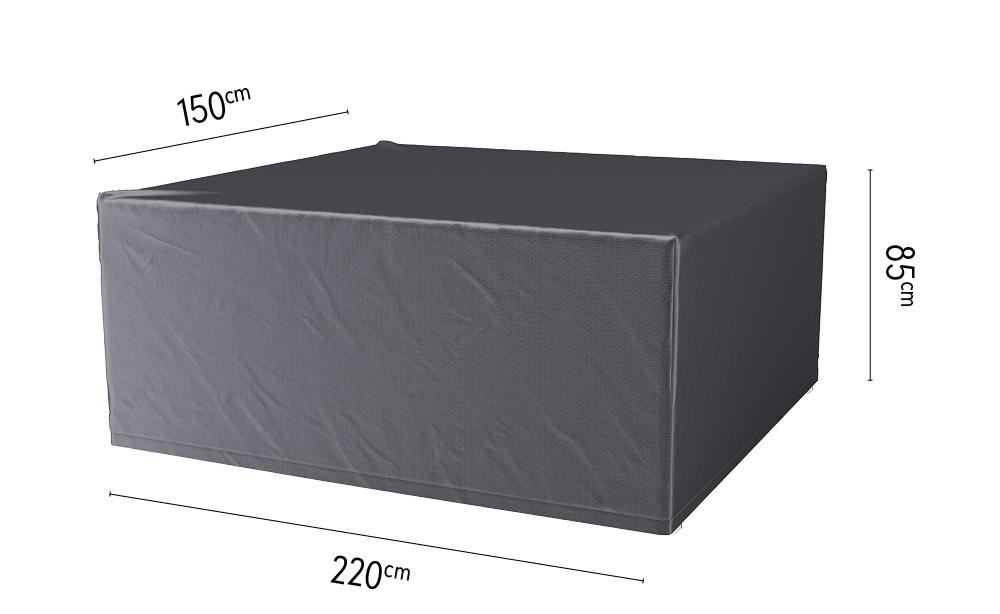 Platinum Aerocover tuinsethoes - Ademende hoes voor tuinset met rechthoekige tafels van 200 tot 220cm (inclusief stoelen) afbeelding