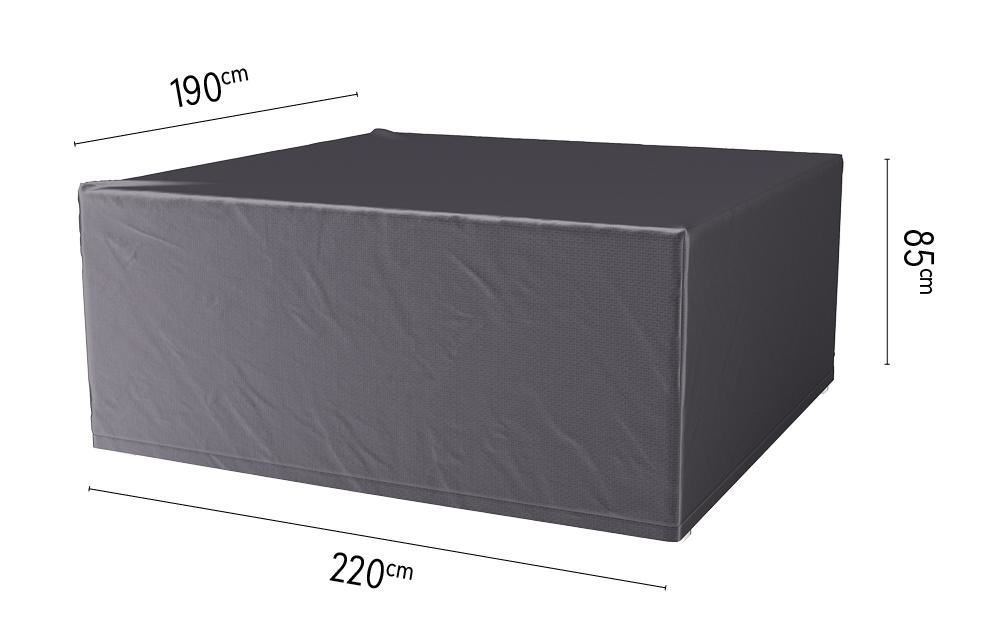 Platinum Aerocover tuinsethoes - Ademende hoes voor tuinset met rechthoekige tafels van 200 tot 220cm (inclusief stoelen) afbeelding