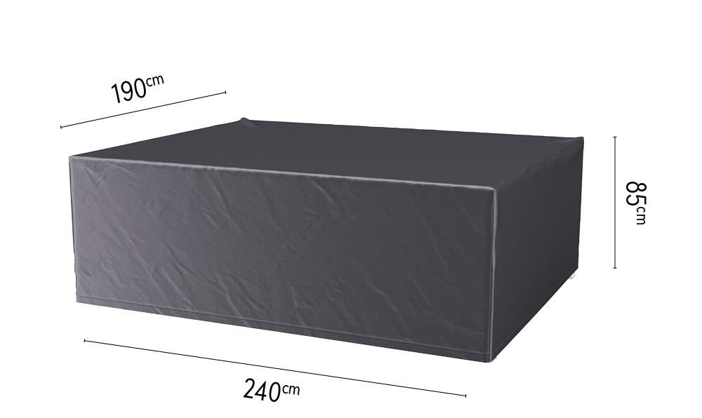 Platinum Aerocover tuinsethoes - Ademende hoes voor tuinset met rechthoekige tafels van 220 tot 240cm (inclusief stoelen) afbeelding