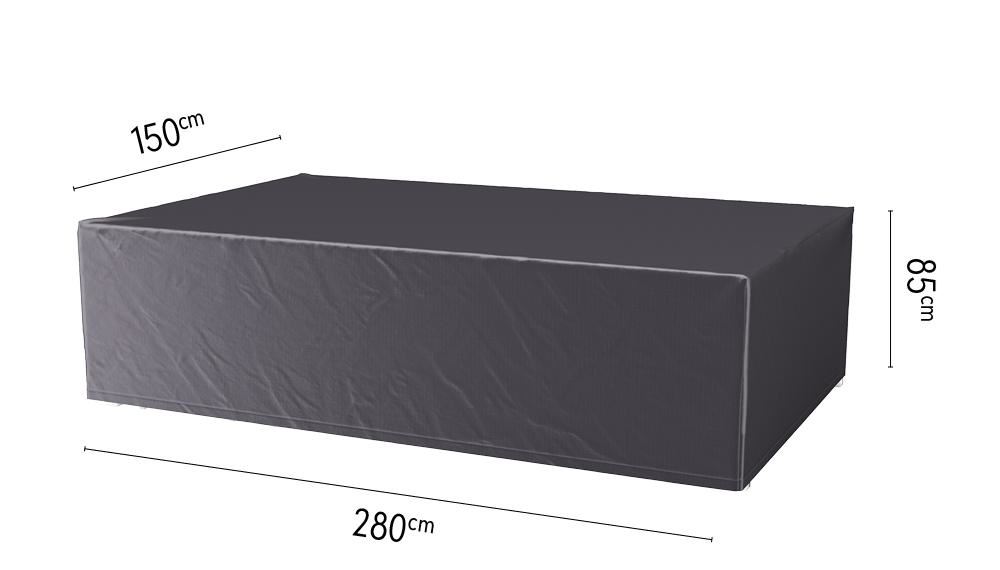 Platinum Aerocover tuinsethoes - Ademende hoes voor tuinset met rechthoekige tafels van 260 tot 280cm (inclusief stoelen) afbeelding
