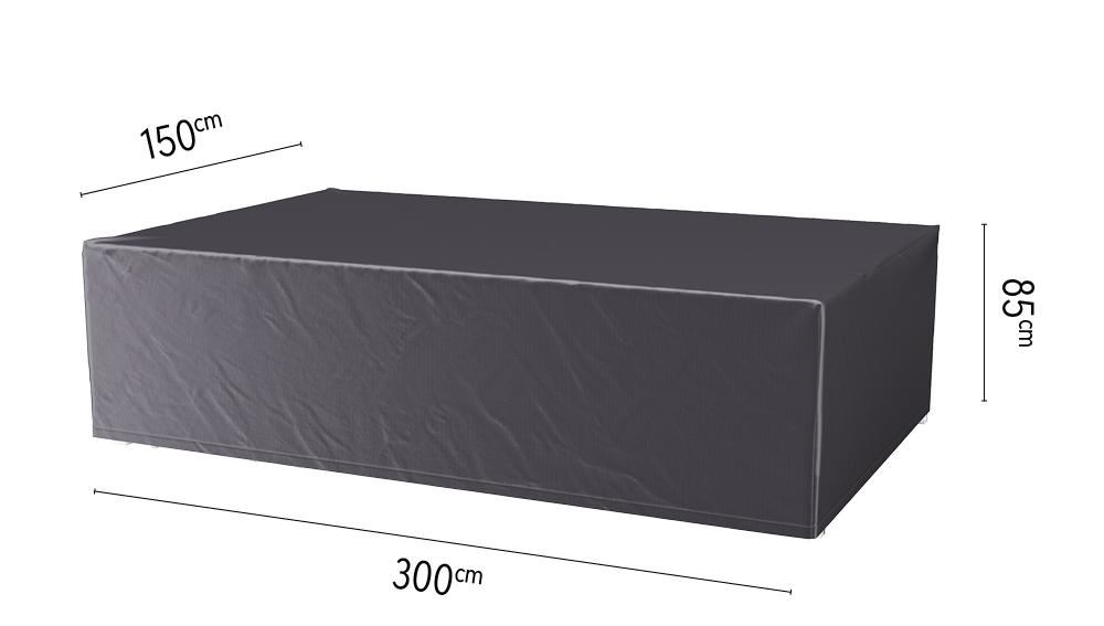 Platinum Aerocover tuinsethoes - Ademende hoes voor tuinset met rechthoekige tafels van 280 tot 300cm (inclusief stoelen) afbeelding