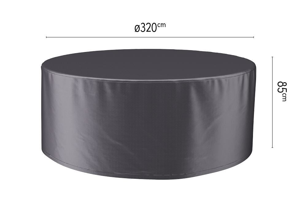 Platinum Aerocover tuinsethoes - Ademende hoes voor tuinset met ronde tafels tot Ø200cm (inclusief stoelen)