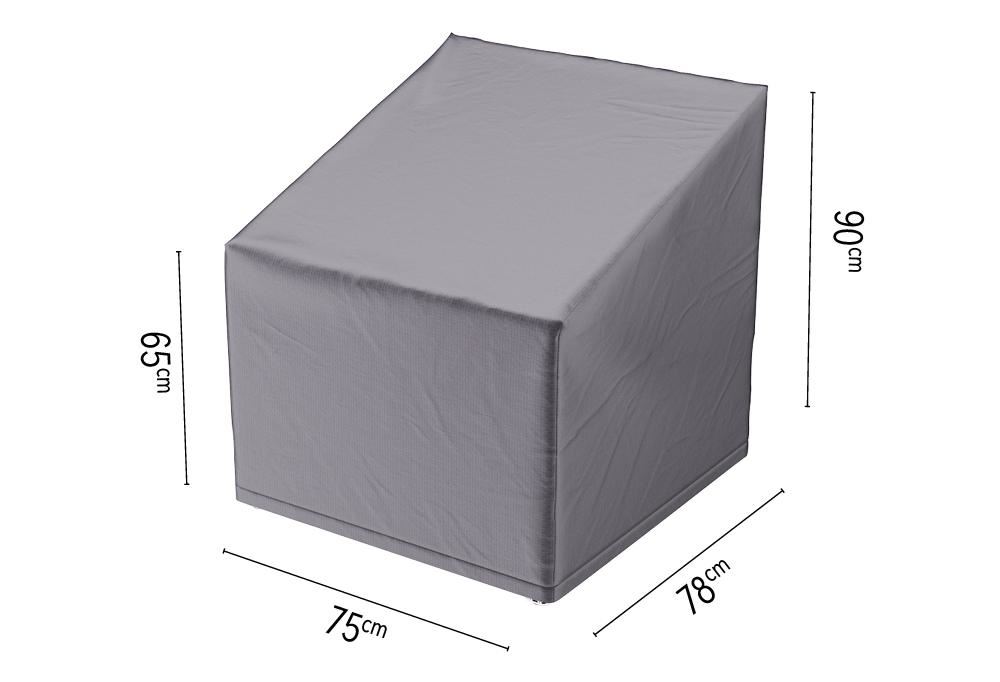 Platinum Aerocover loungestoelhoes - Ademende hoes voor loungestoel met extra hoge rug met hoge rug tot 90cm afbeelding