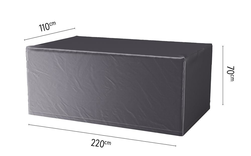 Platinum Aerocover tuintafelhoes - Ademende hoes voor tuintafels van 200 tot 220cm afbeelding