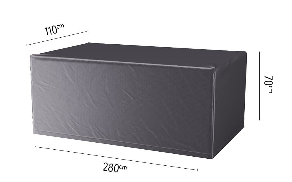 Platinum Aerocover tuintafelhoes - Ademende hoes voor tuintafels van 260 tot 280cm afbeelding