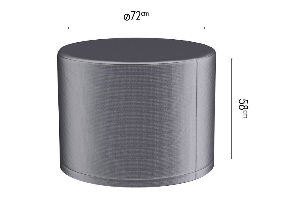 Platinum Aerocover vuurtafelhoes - Ademende hoes voor vuurtafels diameter 72 x H58cm
