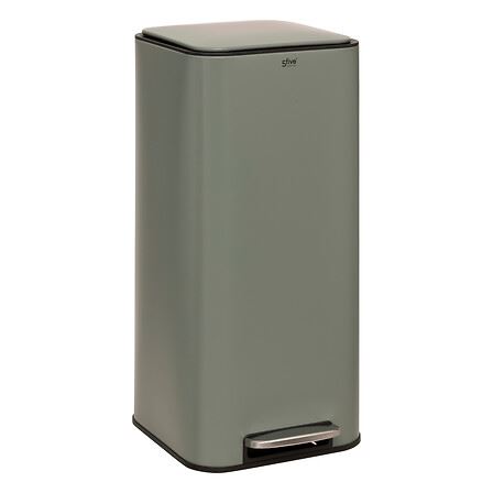 5Five Delta 30L prullenbak– Pedaalemmer – Metaal – Groen – Soft-Close – Binnenemmer afbeelding