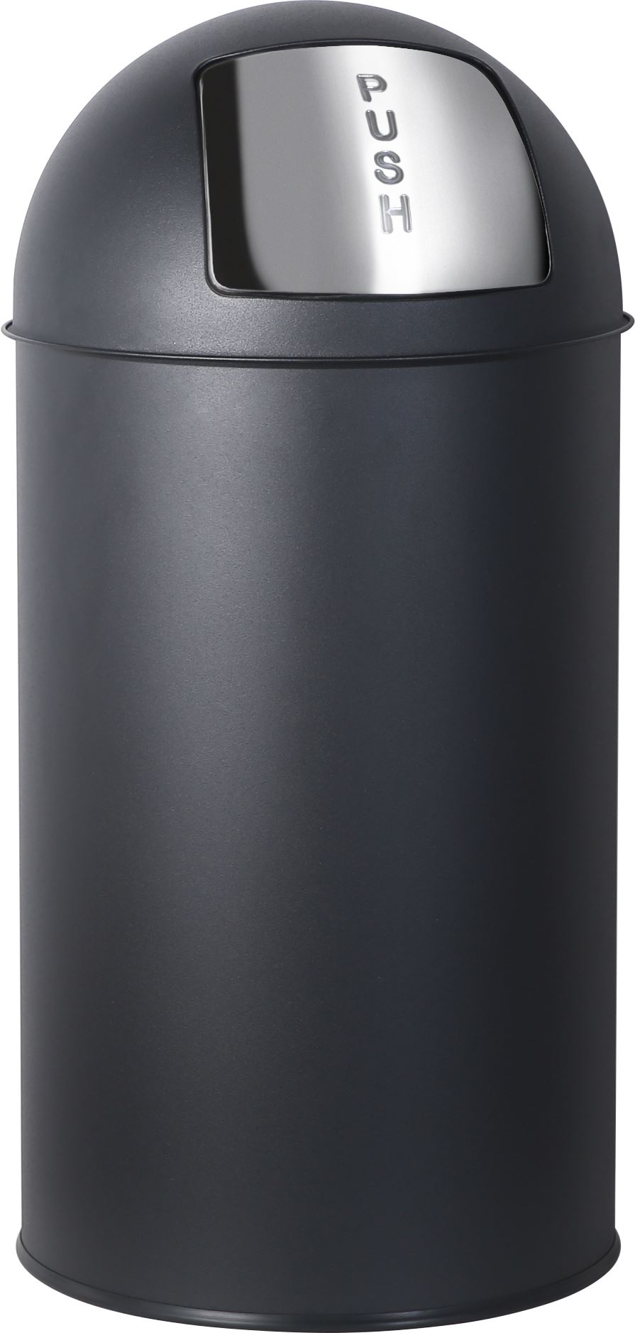 Practo Home afvalemmer retro zwart mat zwart - Huisafval - 30x30x66cm - 35 liter afbeelding