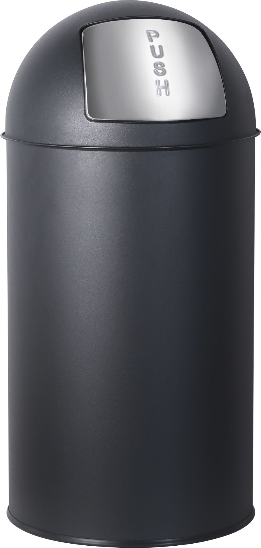 Practo Home afvalemmer retro zwart mat zwart - Huisafval - 35x35x76cm - 50 liter afbeelding